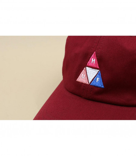 Huf cap triangle logo burgundy Huf cap triangle logo burgundy